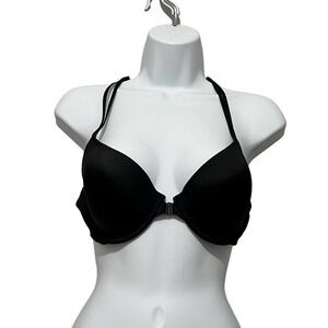 Venus Black Front Closure Lace Racerback Bra 36D